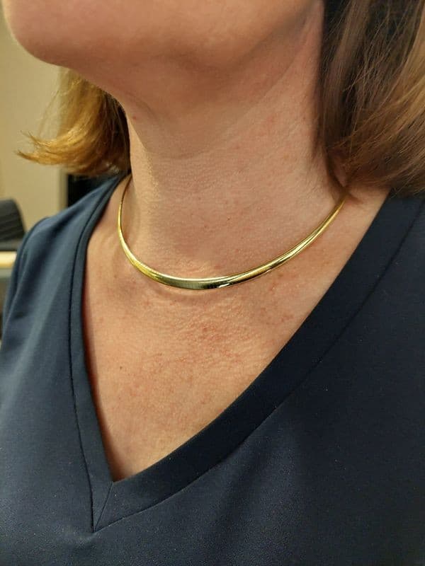 COLLIER MAILLE OMEGA — vue 2