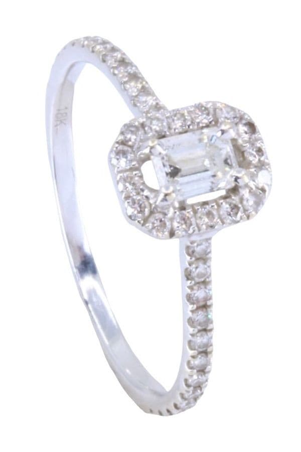 BAGUE MODERNE DIAMANTS — vue 5