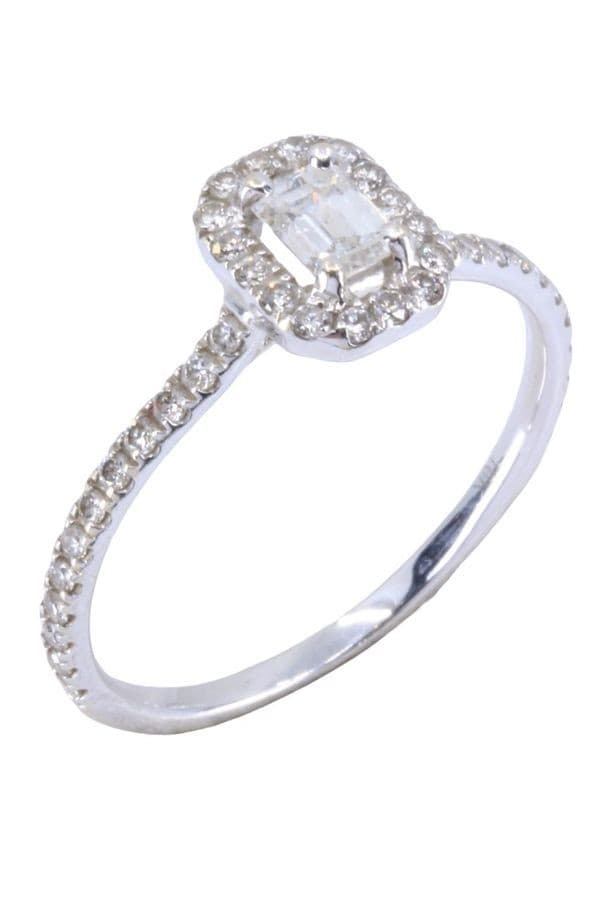 BAGUE MODERNE DIAMANTS — vue 4