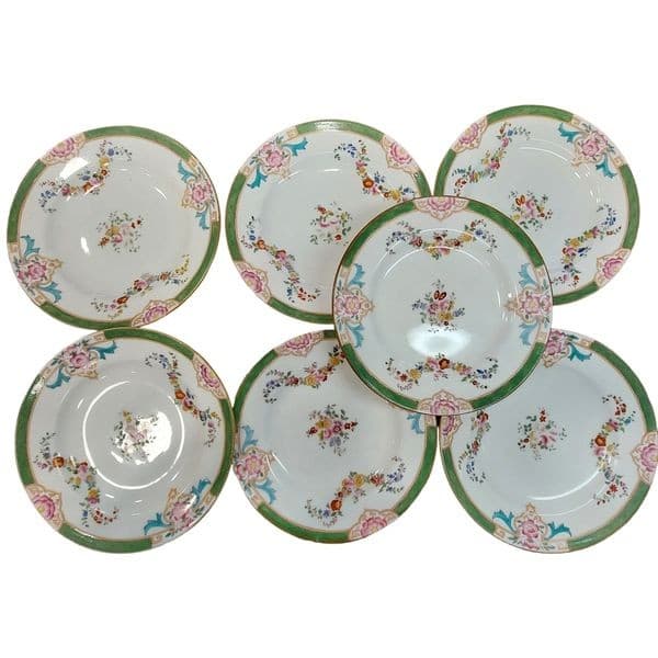 SEPT ASSIETTES MINTONS