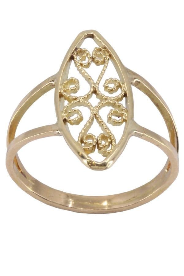 BAGUE MODERNE FILIGRANE — vue 1