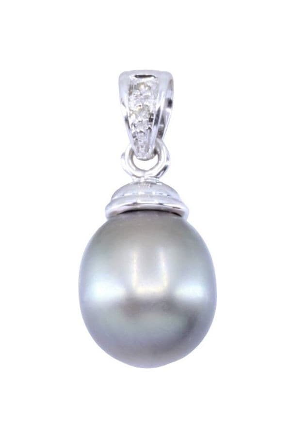 PENDENTIF PERLE DE TAHITI ET DIAMANTS — vue 1