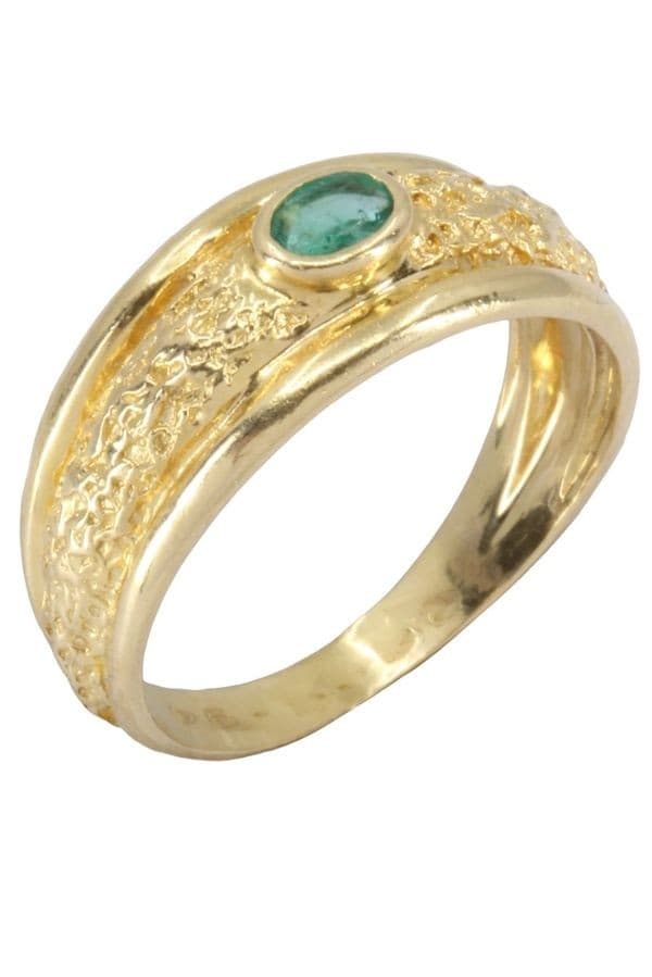 BAGUE JONC ÉMERAUDE — vue 4