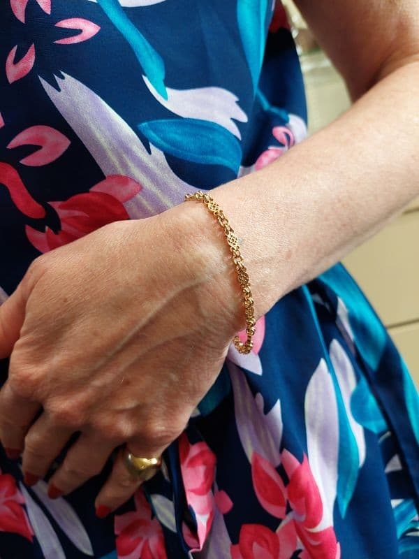 BRACELET ANCIEN CHAINE DE MONTRE — vue 2