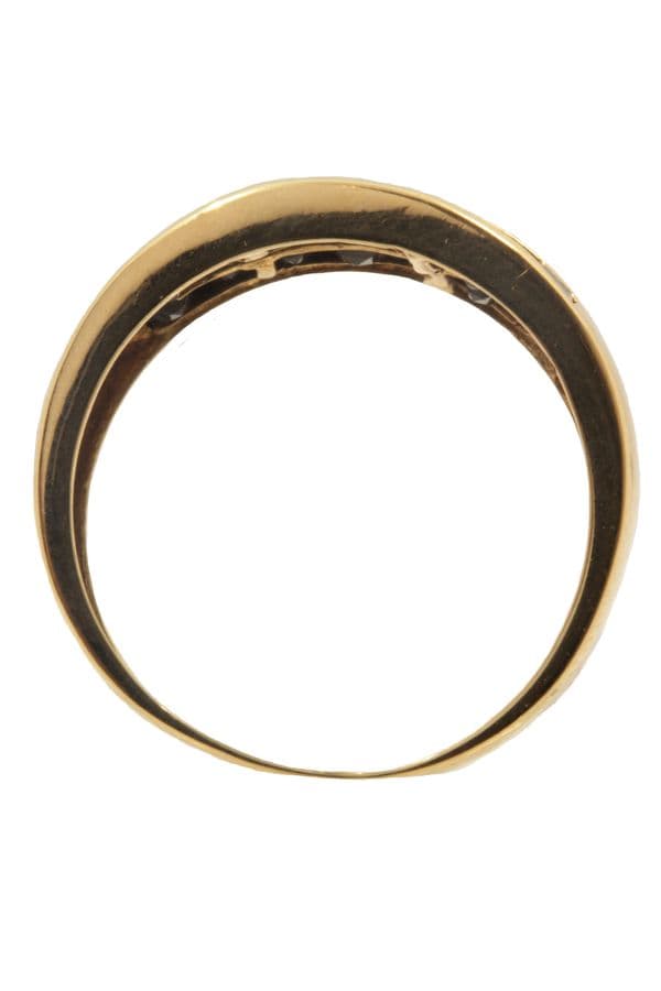 BAGUE MODERNE SAPHIRS ET DIAMANTS — vue 6