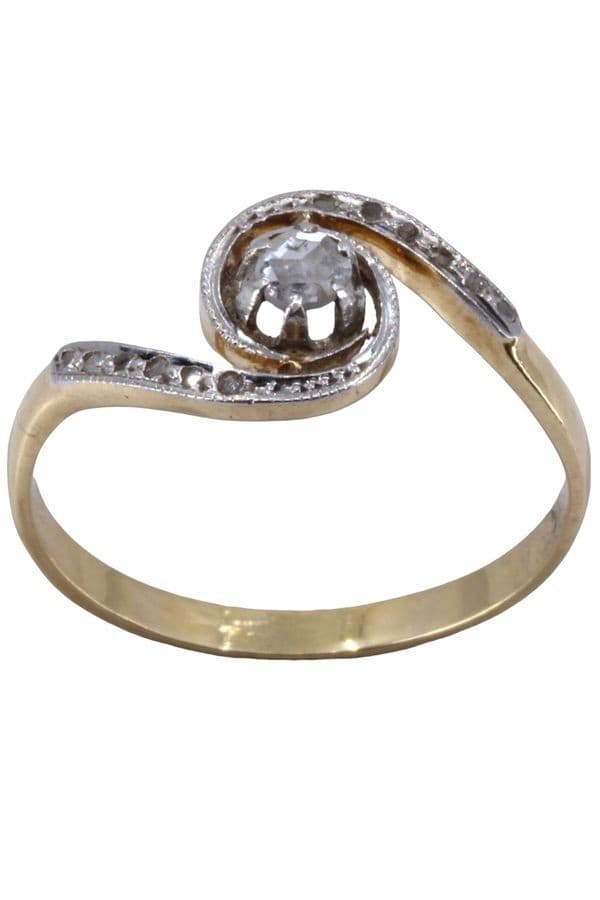 BAGUE TOURBILLON DIAMANTS — vue 1
