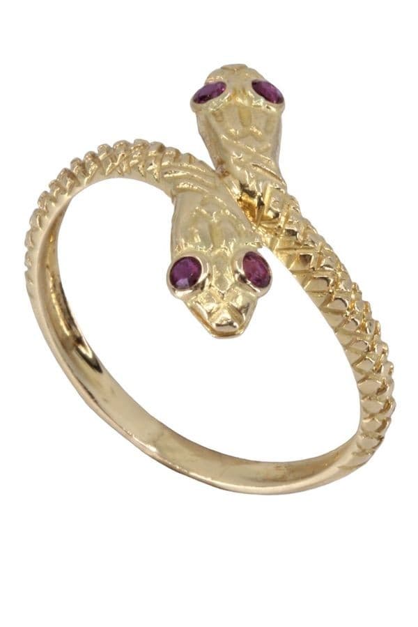 BAGUE SERPENT RUBIS — vue 5