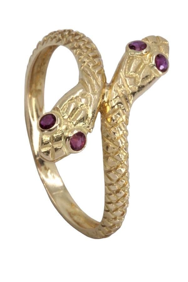 BAGUE SERPENT RUBIS — vue 6