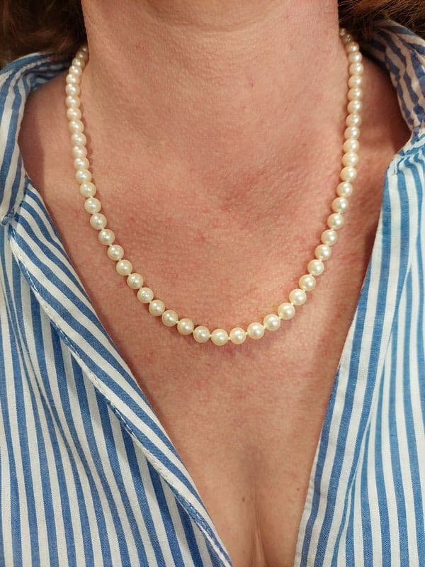 COLLIER DE PERLES CHOKER — vue 2