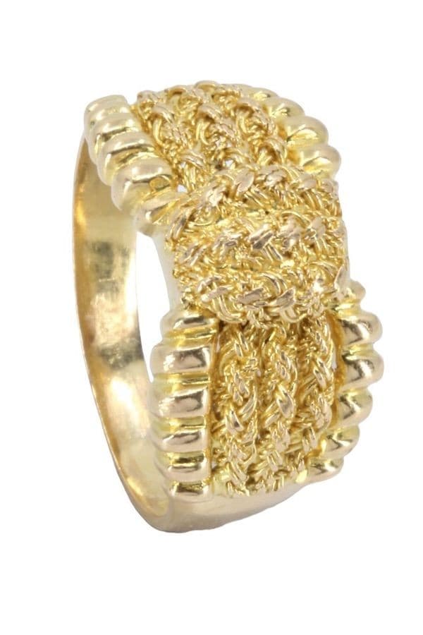 BAGUE ANCIENNE NŒUD — vue 3