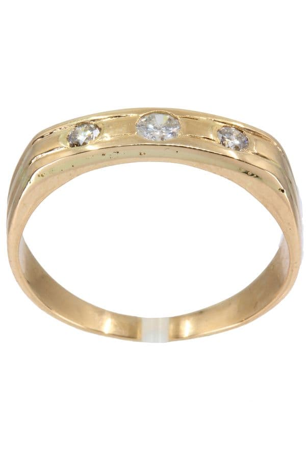 BAGUE DIAMANTS MODERNE — vue 1