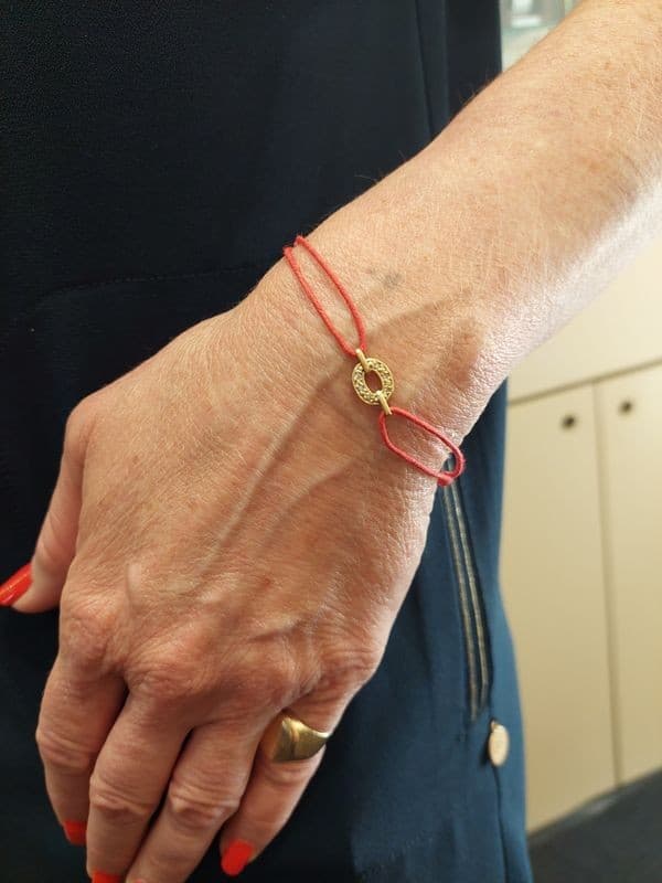 BRACELET CORDON DIAMANTS — vue 2