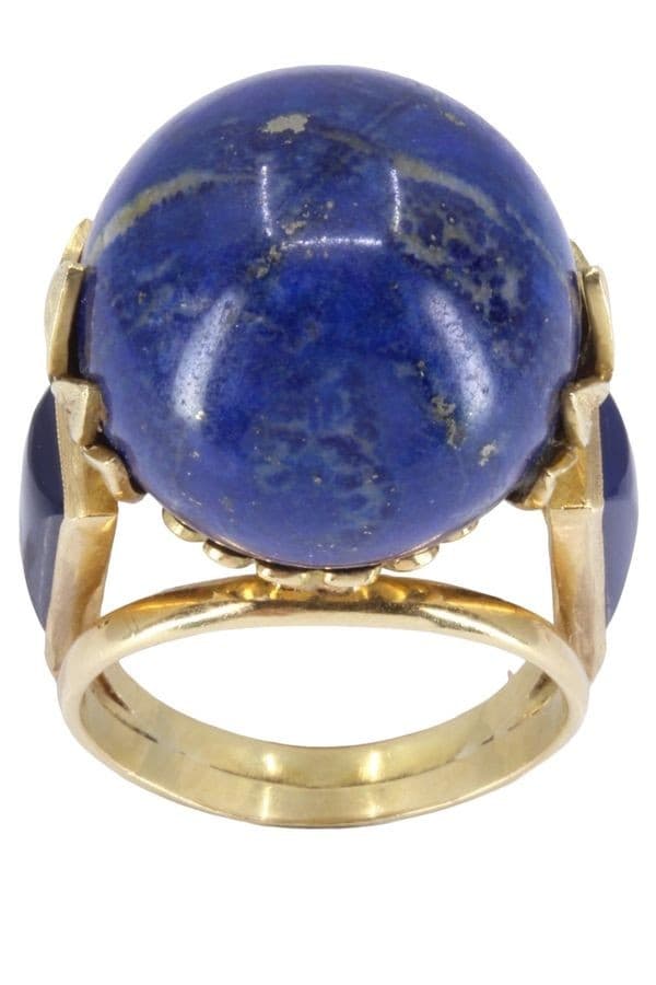 BAGUE BOULE LAPIS LAZULI
