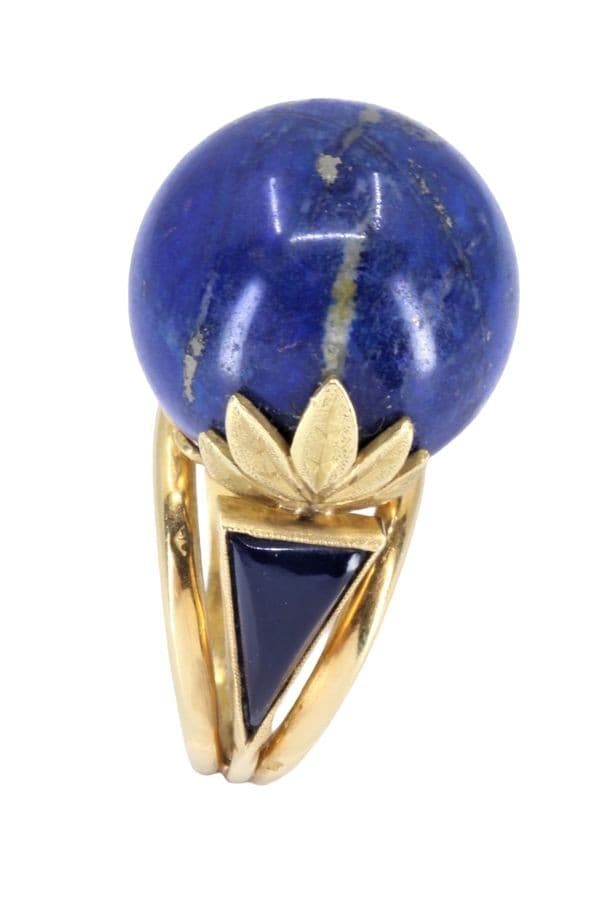 BAGUE BOULE LAPIS LAZULI — vue 6