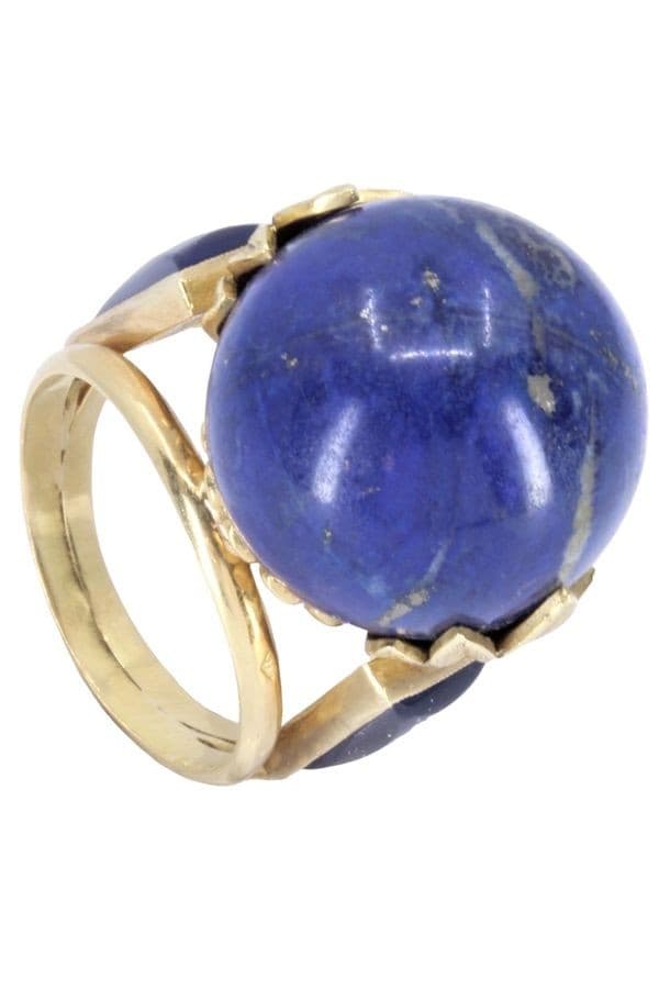 BAGUE BOULE LAPIS LAZULI — vue 5
