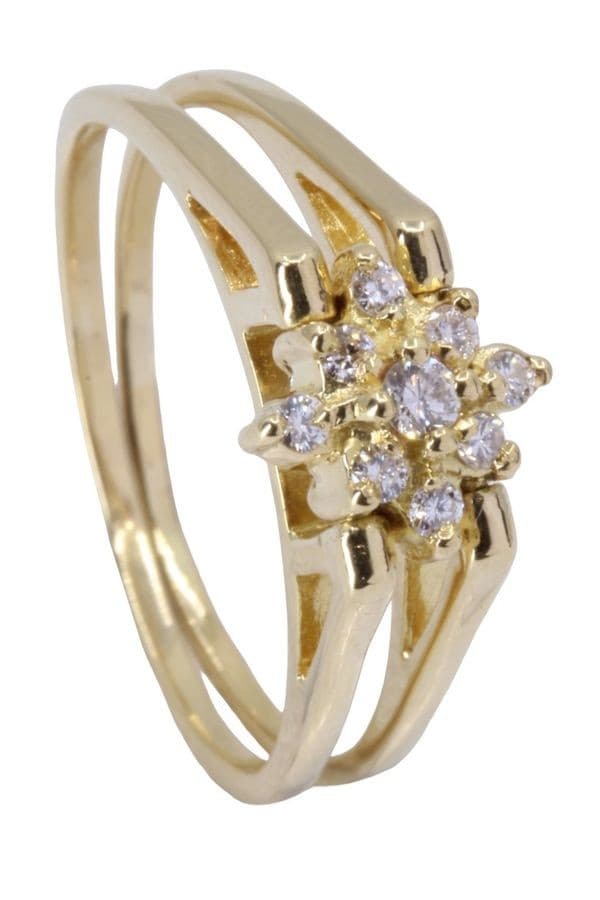 BAGUE RÉVERSIBLE DIAMANTS — vue 4