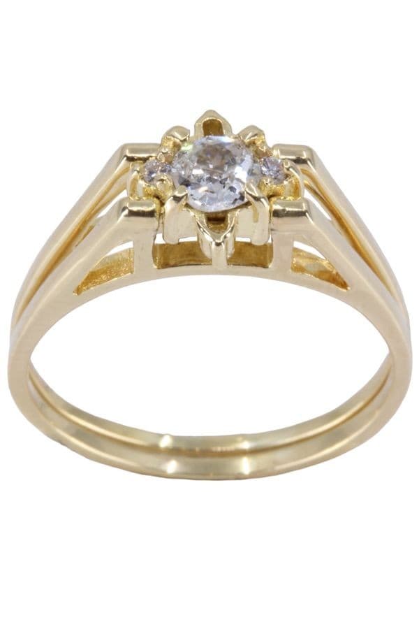 BAGUE RÉVERSIBLE DIAMANTS — vue 1