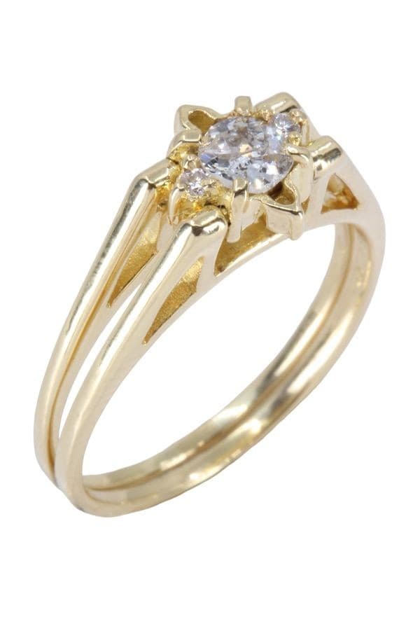 BAGUE RÉVERSIBLE DIAMANTS — vue 5