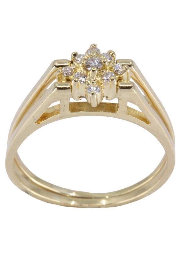 BAGUE RÉVERSIBLE DIAMANTS — vue 3