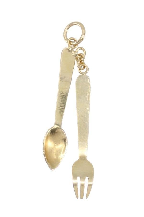 PENDENTIF CUILLÈRE ET FOURCHETTE — vue 1