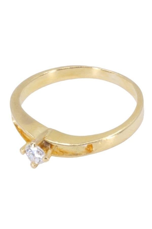 SOLITAIRE DIAMANT 0.10 CARAT — vue 2