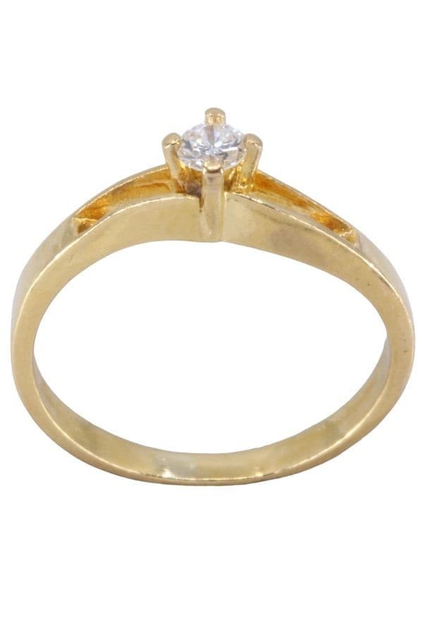 SOLITAIRE DIAMANT 0.10 CARAT — vue 1