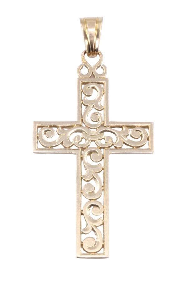 CROIX ANCIENNE AJOURÉE — vue 1