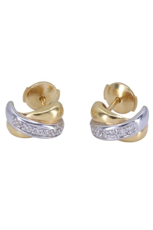 BOUCLES D'OREILLES DIAMANTS — vue 3