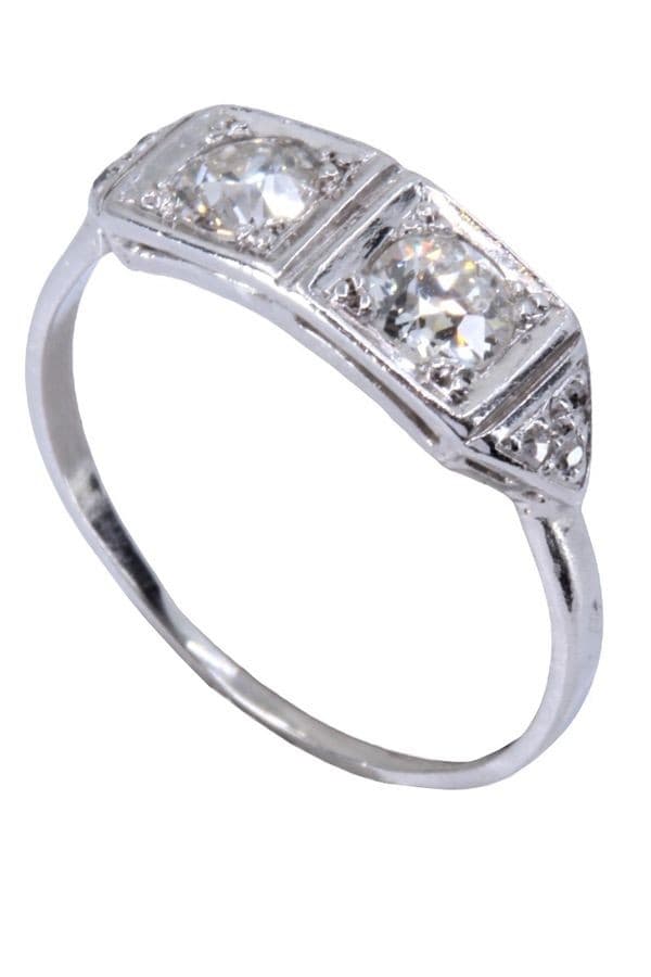 BAGUE JARRETIÈRE ART-DÉCO DIAMANTS — vue 3