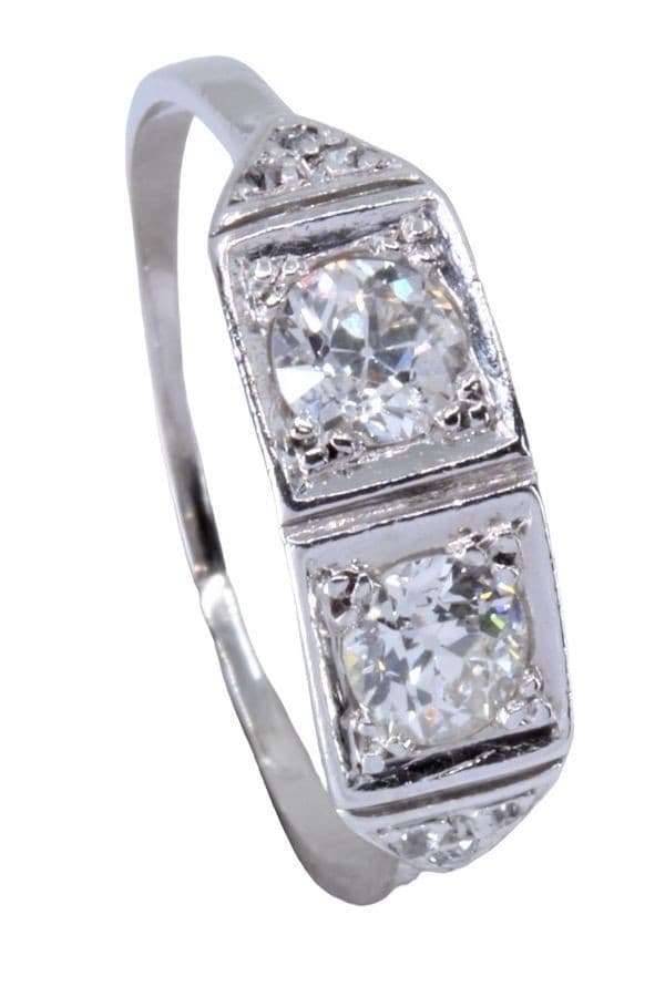 BAGUE JARRETIÈRE ART-DÉCO DIAMANTS — vue 4