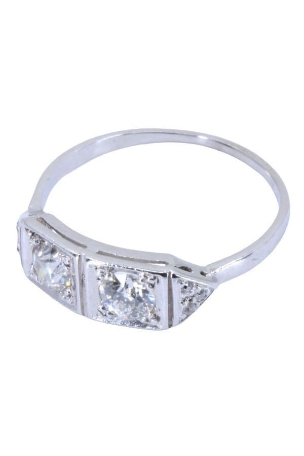 BAGUE JARRETIÈRE ART-DÉCO DIAMANTS — vue 5