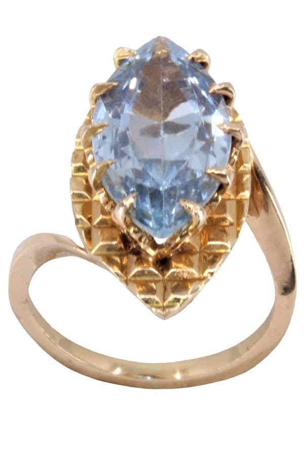 BAGUE MODERNE TOPAZE — vue 1
