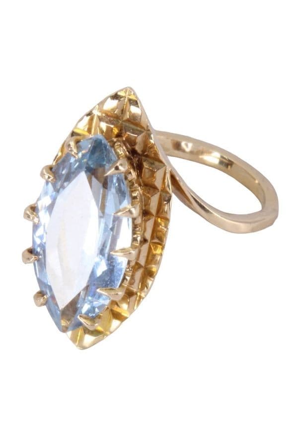 BAGUE MODERNE TOPAZE — vue 2