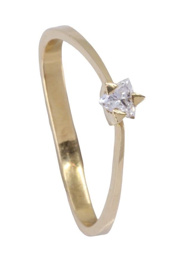 SOLITAIRE MODERNE DIAMANT — vue 5