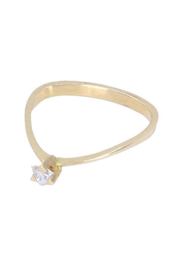 SOLITAIRE MODERNE DIAMANT — vue 6