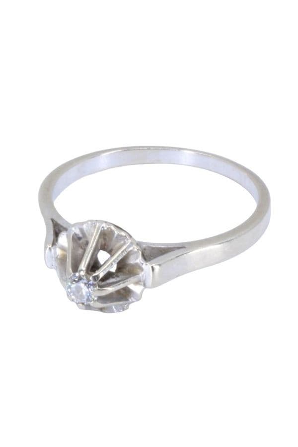 SOLITAIRE ANCIEN DIAMANT 0.10 CARAT — vue 3