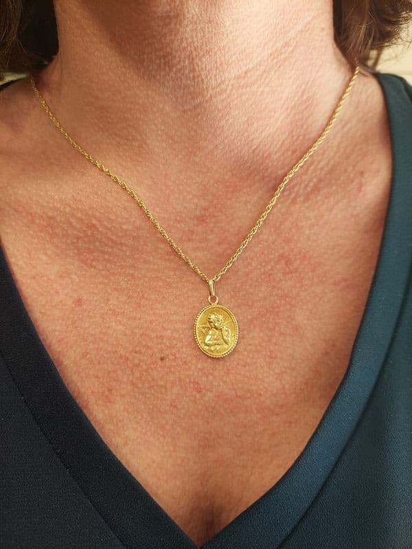 MÉDAILLE ANCIENNE ANGE RAPHAËL — vue 3