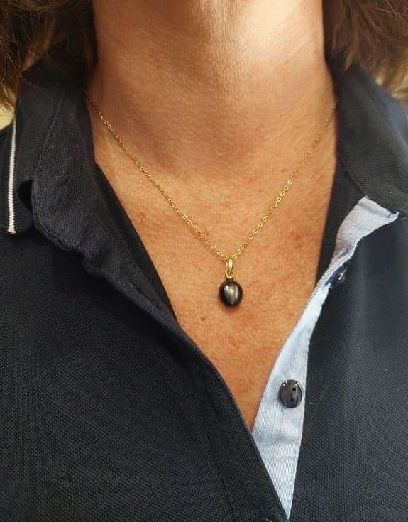 PENDENTIF PERLE DE TAHITI — vue 2