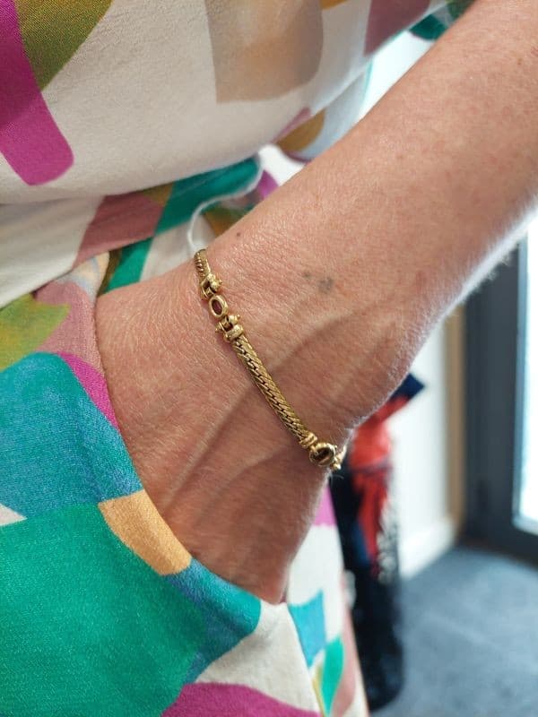 BRACELET MODERNE RUBIS — vue 2