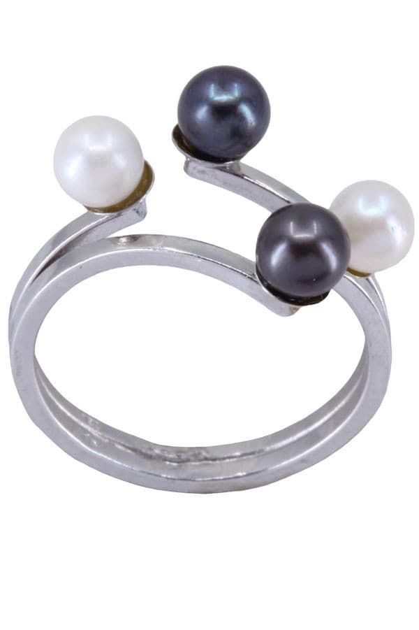 BAGUE PERLES STYLE TOI ET MOI