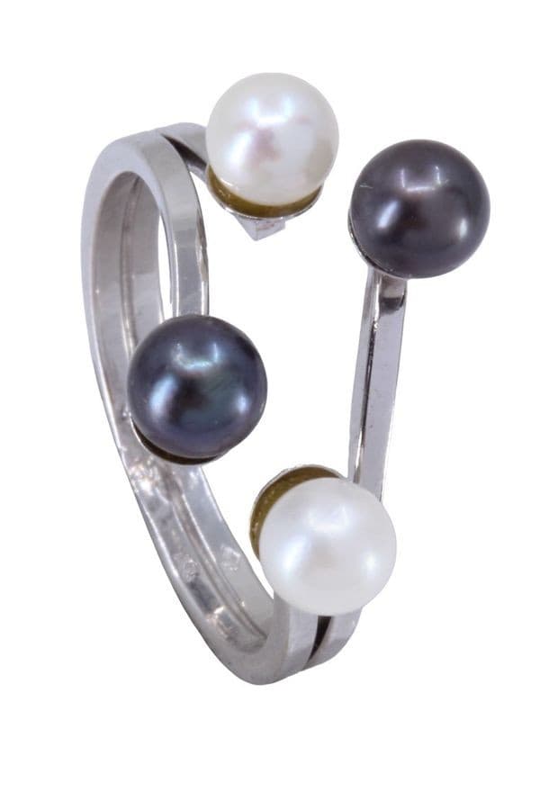 BAGUE PERLES STYLE TOI ET MOI — vue 6
