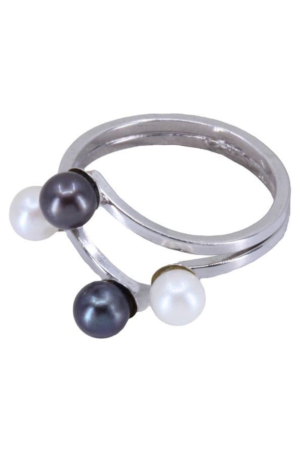 BAGUE PERLES STYLE TOI ET MOI — vue 3