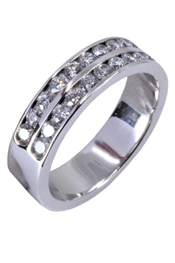 BAGUE MODERNE DIAMANTS — vue 4
