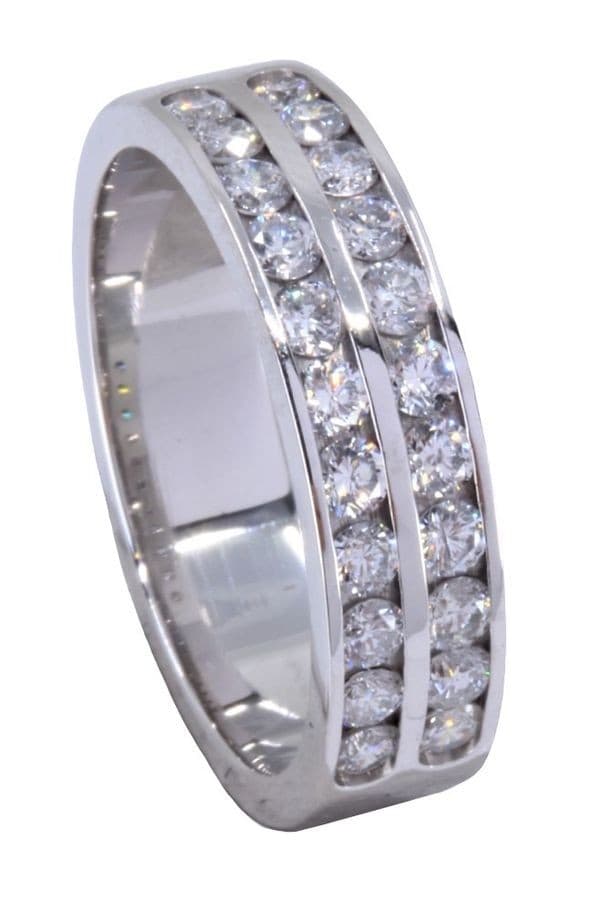 BAGUE MODERNE DIAMANTS — vue 5