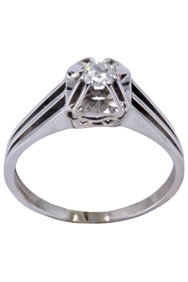 SOLITAIRE DIAMANT ANCIEN — vue 1
