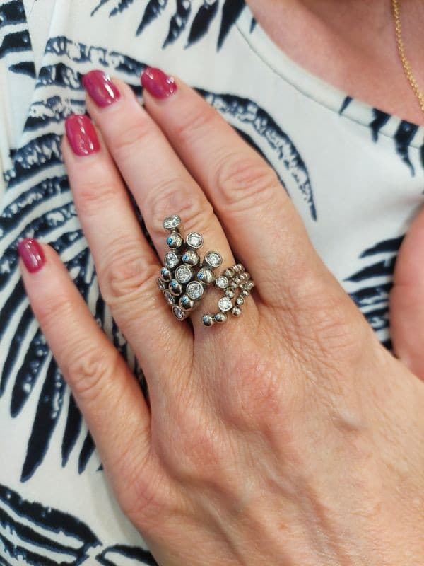 BAGUE DE CRÉATEUR DIAMANTS — vue 2
