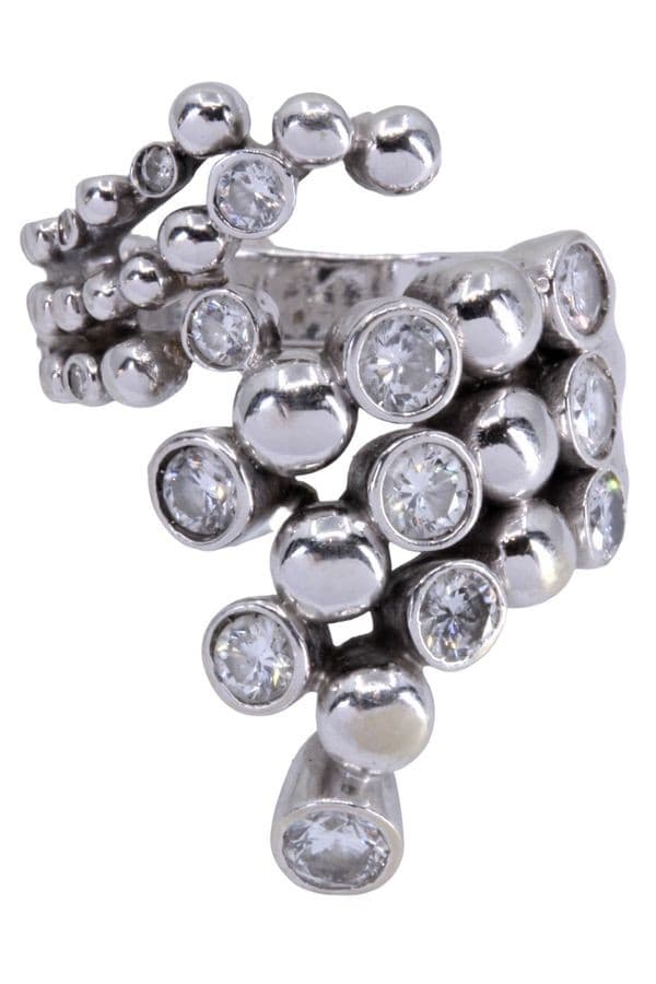 BAGUE DE CRÉATEUR DIAMANTS — vue 3