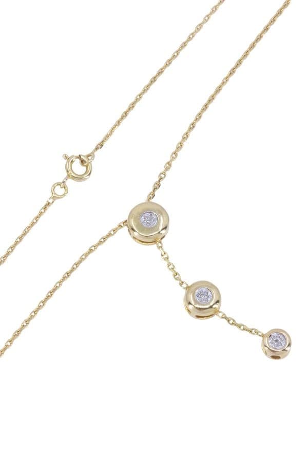 COLLIER MODERNE TRILOGIE DIAMANTS — vue 4