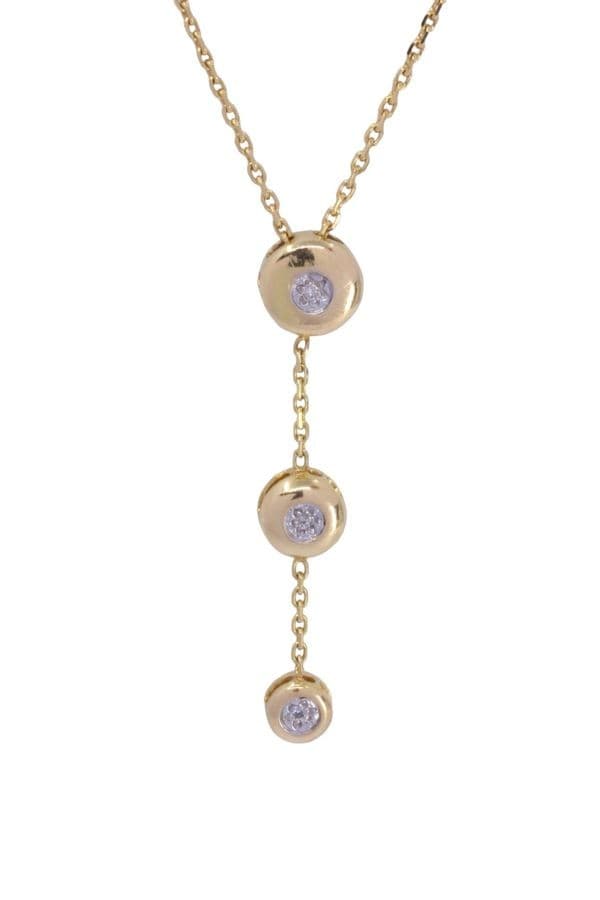 COLLIER MODERNE TRILOGIE DIAMANTS — vue 3