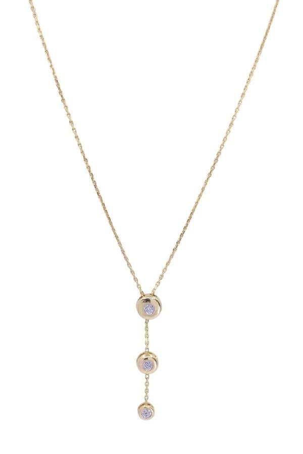 COLLIER MODERNE TRILOGIE DIAMANTS — vue 1